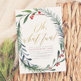 Uitnodiging voor kerstfeestdagen in winterberry