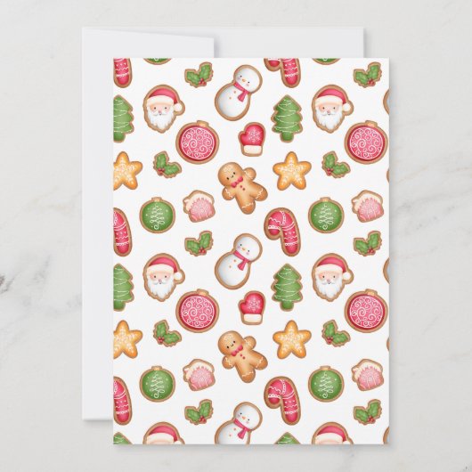 Uitnodiging voor kerstfeestdagen Koekjesuitwisseli (Achterkant)