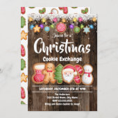 Uitnodiging voor kerstfeestdagen Koekjesuitwisseli