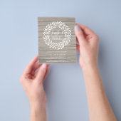 Uitnodiging voor kerstfeestdagen met begrotingster flyer (Hand)