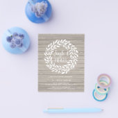 Uitnodiging voor kerstfeestdagen met begrotingster flyer (Enkel)