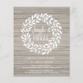 Uitnodiging voor kerstfeestdagen met begrotingster flyer (Voorkant)