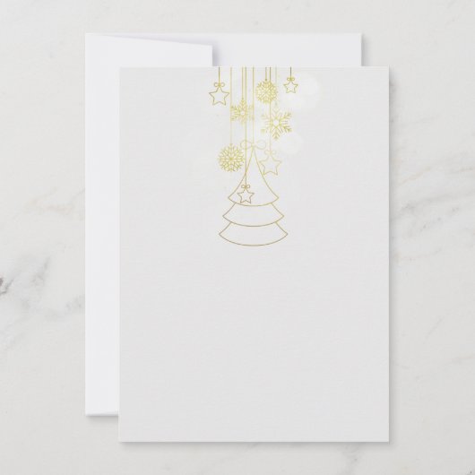 Uitnodiging voor kerstfeestdagen met Gouden Retrie (Achterkant)