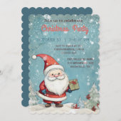 Uitnodiging voor kerstfeestdagen met kerstcadeaus (Voorkant / Achterkant)