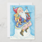 Uitnodiging voor kerstfeestdagen met kerstcadeaus (Voorkant)