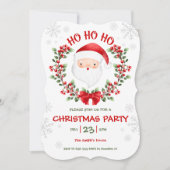 Uitnodiging voor kerstfeestdagen met kerstcadeaus (Voorkant)