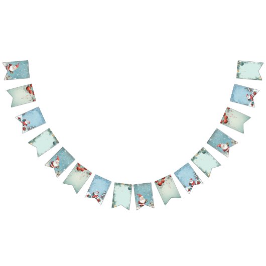 Uitnodiging voor kerstfeestdagen met kerstcadeaus vlaggetjes (Alle)