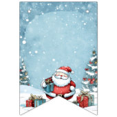 Uitnodiging voor kerstfeestdagen met kerstcadeaus vlaggetjes (Derde vlag)