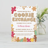 Uitnodiging voor kerstfeestdagen met Koekjesbeurs (Staand voorkant)