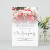 Uitnodiging voor kerstfeestdagen met overlay op de (Staand voorkant)