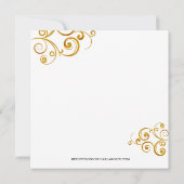 Uitnodiging voor kerstfeestdagen met snoepsuikerri (Achterkant)