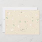 Uitnodiging voor kerstfeestdagen met speelgoed (Achterkant)