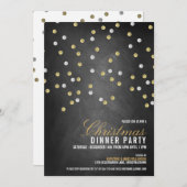 Uitnodiging voor kerstfeestdagen met Stippen van d (Voorkant / Achterkant)