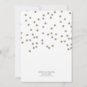 Uitnodiging voor kerstfeestdagen met Stippen van d (Achterkant)