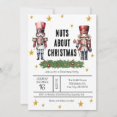 Uitnodiging voor kerstfeestdagen met warenblazers (Voorkant)