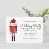 Uitnodiging voor kerstfeestdagen met warenblazers (Staand voorkant)