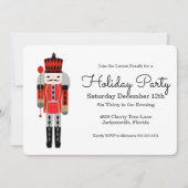 Uitnodiging voor kerstfeestdagen met warenblazers (Voorkant)