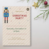 Uitnodiging voor kerstfeestdagen met warenblazers