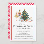 Uitnodiging voor kerstfeestdagen met warenblazers (Voorkant / Achterkant)