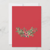 Uitnodiging voor kerstfeestdagen om winterbessen u (Achterkant)