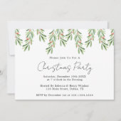 Uitnodiging voor kerstfeestdagen, uitnodiging voor (Voorkant)