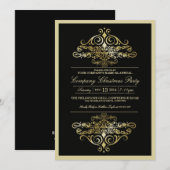 Uitnodiging voor kerstfeestdagen van Elegant Compa (Voorkant / Achterkant)