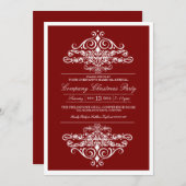 Uitnodiging voor kerstfeestdagen van Elegant Compa (Voorkant / Achterkant)