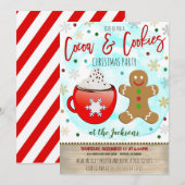 Uitnodiging voor kerstfeestdagen voor cacao en koe (Voorkant / Achterkant)