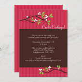 Uitnodiging voor kerstfeestdagen voor de afdeling (Voorkant / Achterkant)