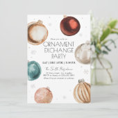 Uitnodiging voor kerstfeestdagen voor de uitwissel (Staand voorkant)