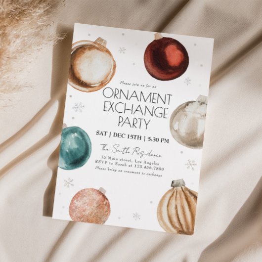 Uitnodiging voor kerstfeestdagen voor de uitwissel