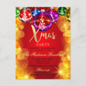 Uitnodiging voor kerstfeestdagen voor kerstfeestda (Voorkant)