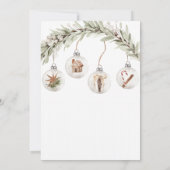 Uitnodiging voor kerstfeestdagen voor sierdoeleind (Achterkant)