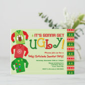 Uitnodiging voor kerstfeestelijke feestdagen (Staand voorkant)