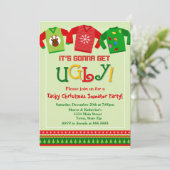 Uitnodiging voor kerstfeestelijke feestdagen (Staand voorkant)