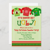 Uitnodiging voor kerstfeestelijke feestdagen (Voorkant / Achterkant)