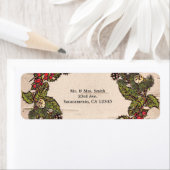  uitnodiging voor kerstfeestelijke feestdagen etiket (Insitu)