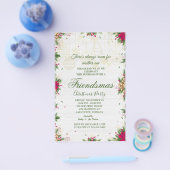 Uitnodiging voor kerstfeestelijke feestdagen flyer (Enkel)