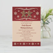 Uitnodiging voor kerstfeestelijke feestdagen in Gi (Staand voorkant)