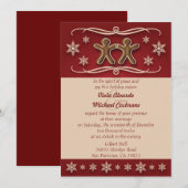 Uitnodiging voor kerstfeestelijke feestdagen in Gi (Voorkant / Achterkant)