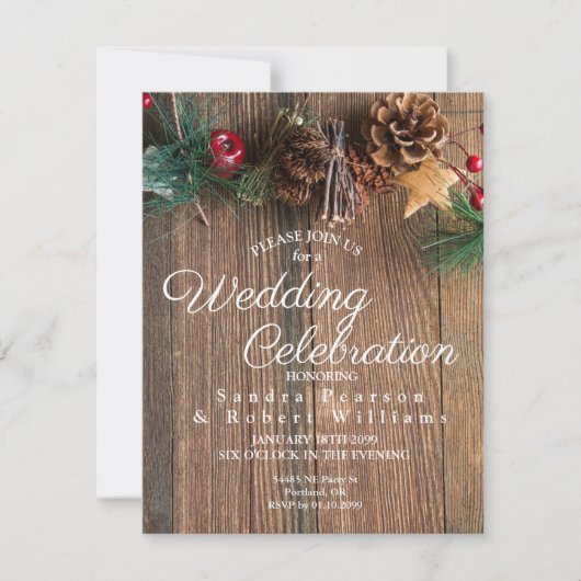 Uitnodiging voor kerstfeestelijke feestdagen in Oo (Voorkant)