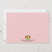 Uitnodiging voor kerstfeestelijke feestdagen met e (Achterkant)