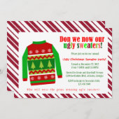 Uitnodiging voor kerstfeestelijke feestdagen met e (Voorkant / Achterkant)