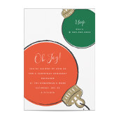 Uitnodiging voor kerstfeestelijke feestdagen met t