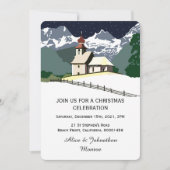 Uitnodiging voor kerstfeestelijke feestelijkheden  (Voorkant)