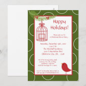 Uitnodiging voor kerstfeestelijke viering van Red (Voorkant / Achterkant)