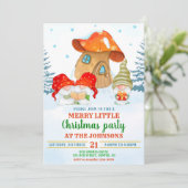 Uitnodiging voor kerstfeestfeest (Staand voorkant)