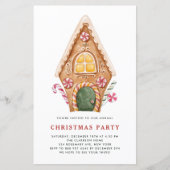 Uitnodiging voor kerstfeestfeest in het talenhuis (Voorkant)