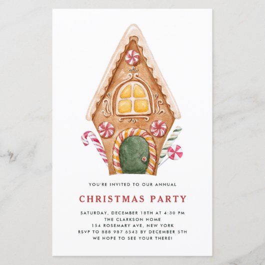 Uitnodiging voor kerstfeestfeest in het talenhuis (Voorkant)