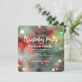 Uitnodiging voor kerstfeestverlichting (Staand voorkant)